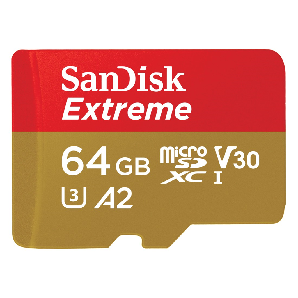 SanDisk 121582  Extreme microSDXC card for Mobile Gaming 64 GB 170 MB s and 80 M