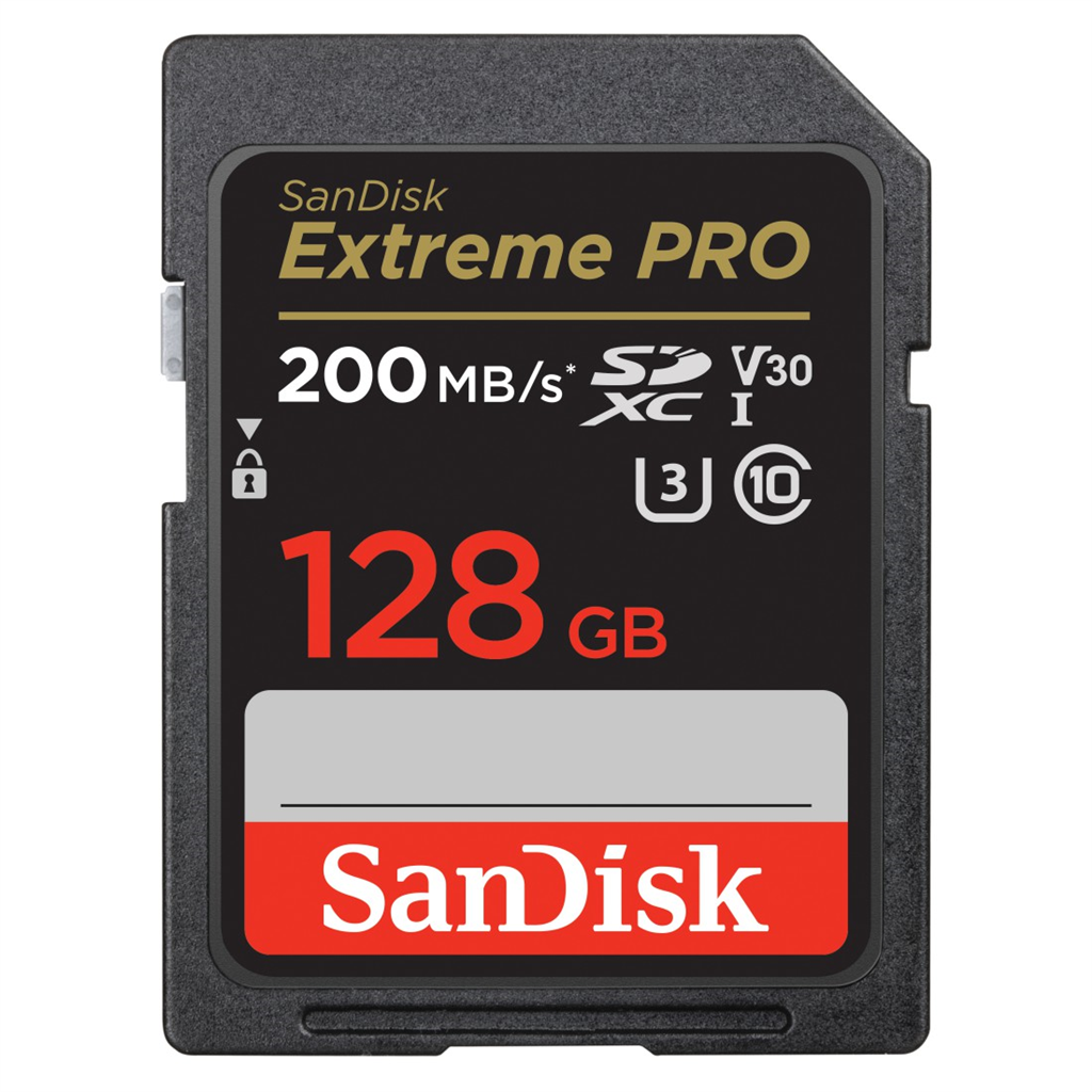 SanDisk 121596  Extreme PRO 128 GB SDXC Memory Card 200 MB s and 90 MB s, UHS-I,