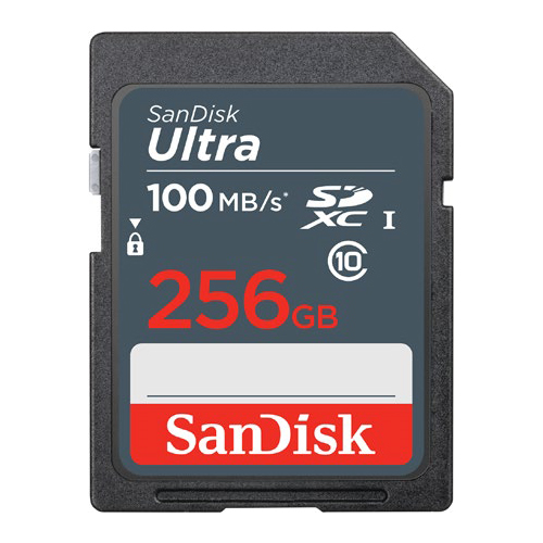 SanDisk 186559  Ultra 256 GB SDXC Memory Card 100 MB s