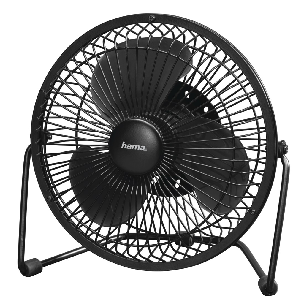 HAMA 12364  stolový ventilátor Metal, 20 cm (8"), 2 stupne rýchlosti, USB napája