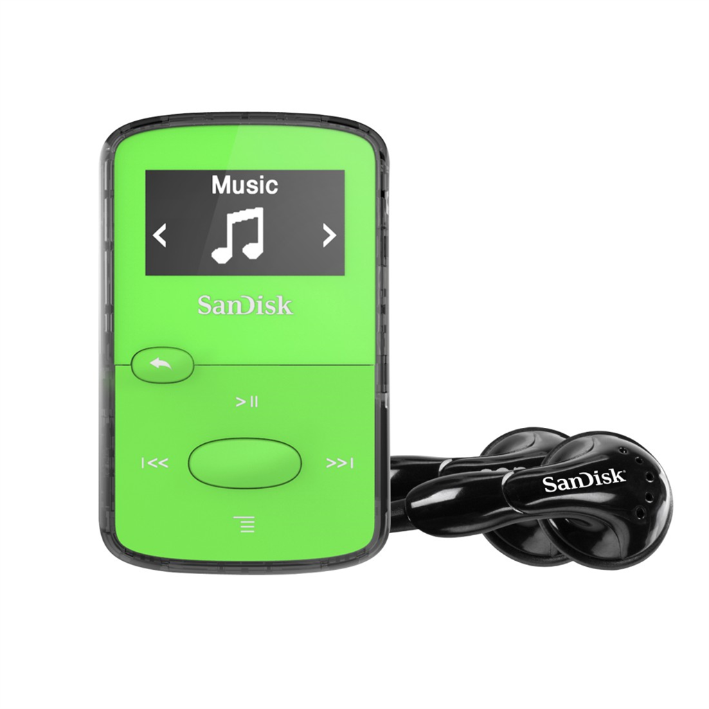SanDisk 121514  MP3 Clip Jam 8 GB MP3, zelená