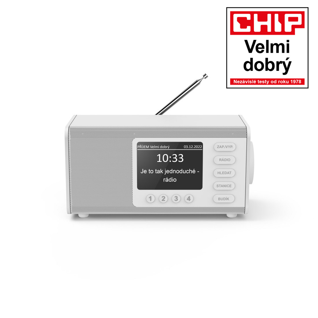 HAMA 54241  digitálne rádio DR1000, FM DAB DAB+, biele