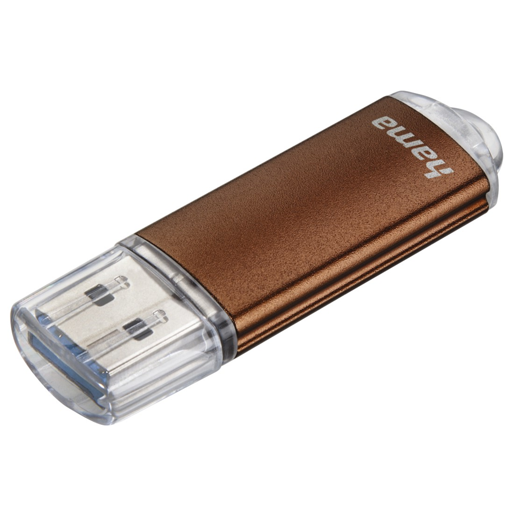 HAMA 124005  FleshPen Laeta, USB 3.0, 128 GB, 90 MB s, hnedý