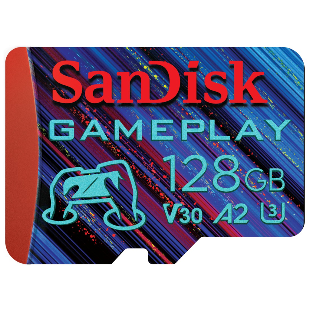 SanDisk 220116  GamePlay microSDXC UHS-I Card, 128 GB Gaming microSDXC, 190 MB s